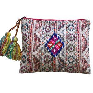 Chloe & Lex Diamond Tapestry Clutch/Pouch Handbag